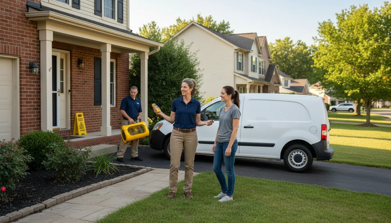 Residential water damage restoration in Scotland Neck, NC
